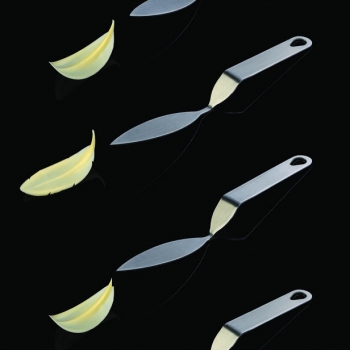 Pavoni FlyChoc Chocolate Feather and Leaf Making Tool